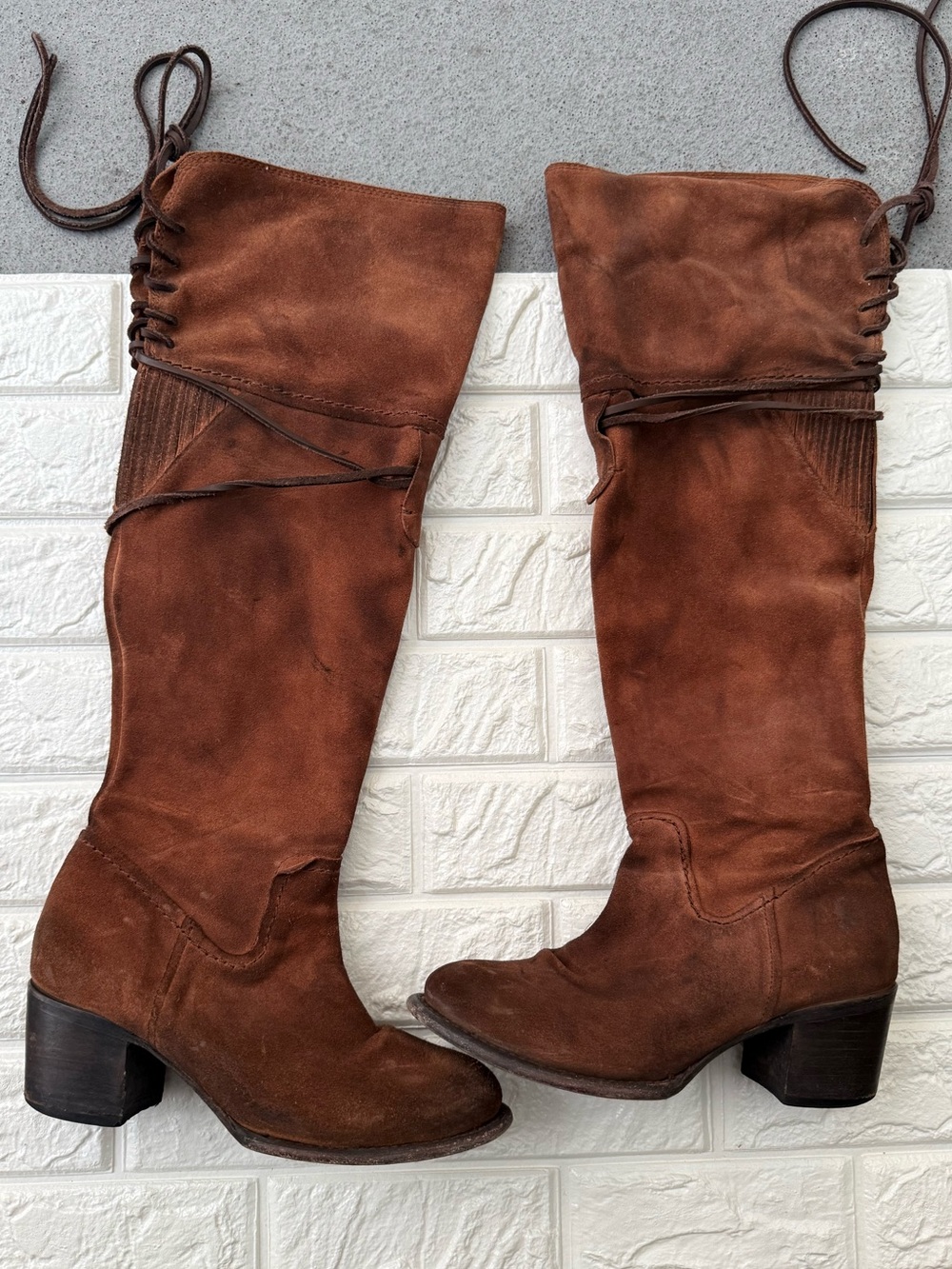 FREEBIRD BROCK TALL OVER THE KNEE BOOTS WESTERN 9